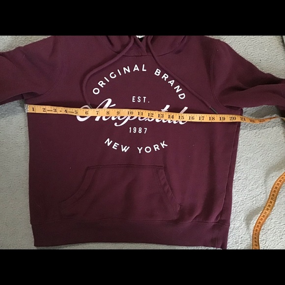 ⛄️ Aeropostale burgundy hoodie - Picture 5 of 7